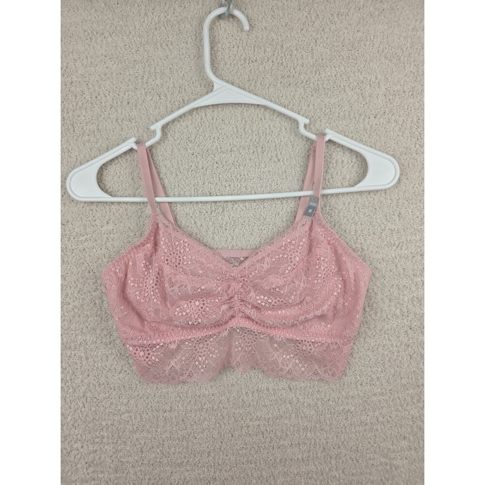 Victoria's Secret PINK Unlined Lace Bralette Size M NWT